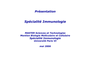 Spécialité Immunologie - Les pages Web de Adrien Six