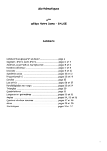Mathématiques - Collège Notre-Dame