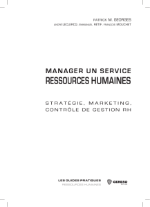 Manager un service ressources humaines