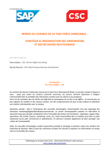 remise du livrable de la task force omnicanal : stratégie