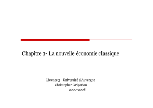 chapitre 3- la nouvelle économie classique