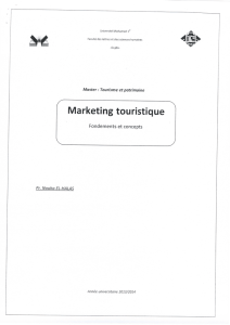 Marketing touristique