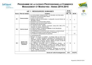 2-4 PROGRAMME DE LA FORMATION