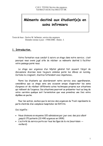 Mémento destiné aux étudiant(e)s en soins infirmiers - section