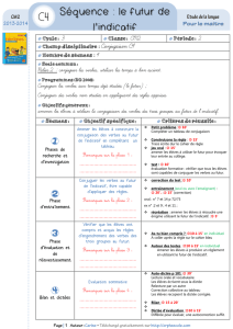 Séquence : le futur de l`indicatif