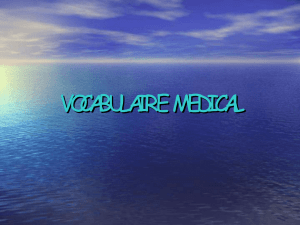 vocabulaire medical