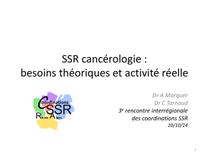 SSR et filière cancérologique en région Rhône