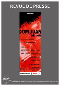 Revue De Presse Dom Juan