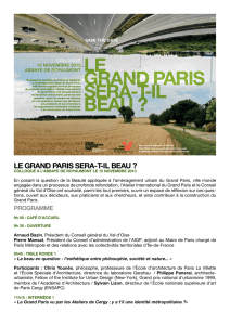 Le Grand Paris sera-t-iL beau - Atelier International du Grand Paris