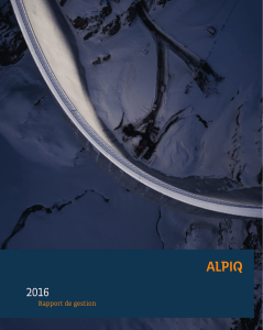 Rapport 2016 d`Alpiq Holding PDF