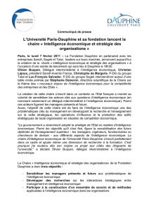 Communiqué de presse - Université Paris