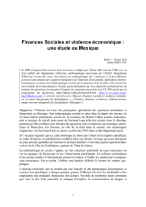 Finances Sociales et violence économique : une