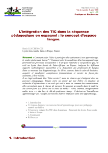 TIC dans la séquence pédagogique en espagnol - Alsic