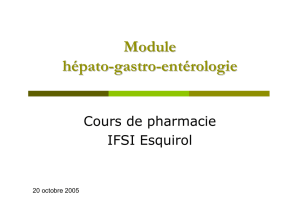 Module hépato-gastro-entérologie