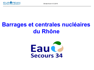 Barrages et centrales nucléaires du Rhône
