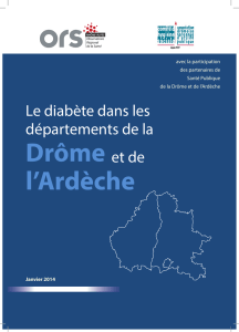 Le diabète dans les départements de la Drôme - ORS Rhône