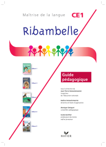 Guide pédagogique - Ribambelle