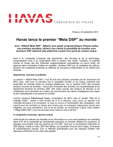 Havas lance le premier “Meta DSP” au monde