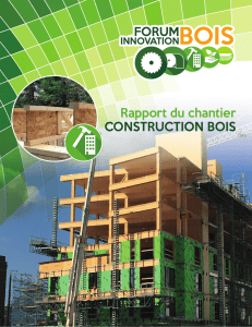 Rapport du Chantier construction bois