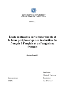 Étude contrastive sur le futur simple et le futur