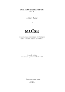 moïse - Editions Saint-Rémi