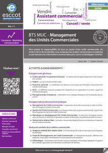 BTS MUC - Management des Unités Commerciales