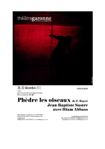 phèdre les oiseaux - Fi-Théâtre