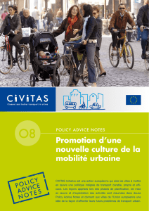 Promotion d`une nouvelle culture de la mobilité