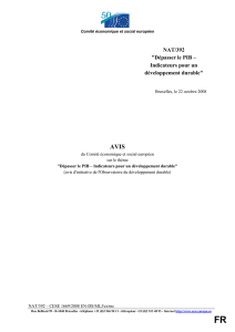 Dépasser le PIB – Indicateurs pour un développement