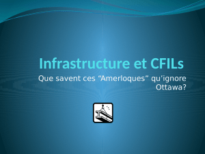 Infrastructure et CFILs - Transport Action Canada