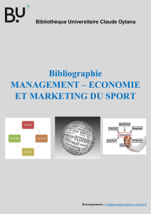 Economie, Management et Marketing du sport