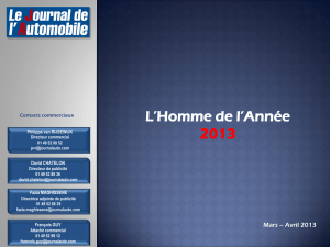 Diapositive 1 - Journal de l`Automobile