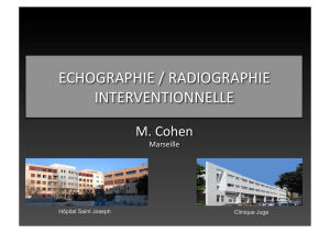 ECHOGRAPHIE / RADIOGRAPHIE INTERVENTIONNELLE