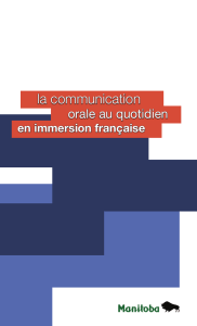 La communication orale au quotidien en immersion française