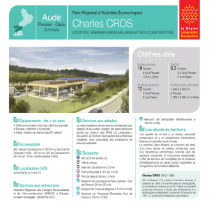 Charles CROS - Parcs Régionaux d`Activités Economiques