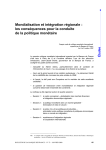 Mondialisation et int&eacute;gration r&eacute;gionale