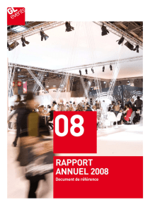 GL EVENTS RAPPORT ANNUEL 2008