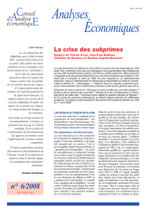 CAE-2008.06 Subprimes.pmd - Conseil d`Analyse Economique