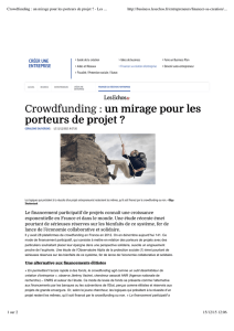 Crowdfunding : un mirage pour les porteurs de projet