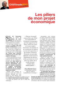 Les piliers de mon projet économique