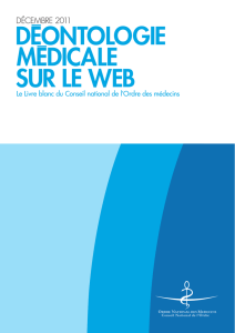 Déontologie médicale sur le Web - Droit