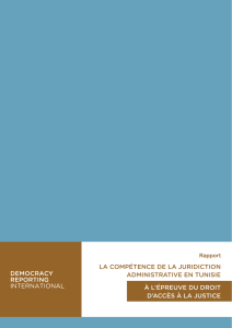 la compétence de la juridiction administrative en tunisie à l`épreuve