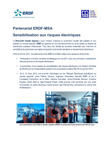 Actions MSA ERDF - MSA de Franche