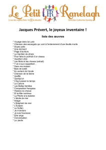 Jacques Prévert, le joyeux inventaire !