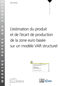 L`estimation du produit et de l`écart de production de la zone euro