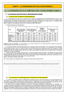 La croissance est-elle compatible avec le