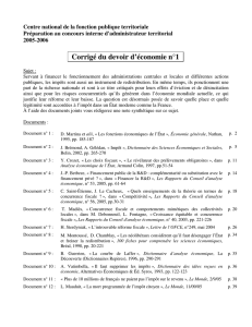 Corrigé du devoir d`économie n°1