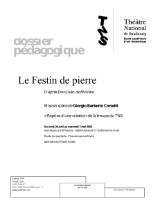 dossier pédagogique - Théâtre National de Strasbourg