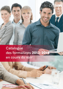 Catalogue des formations 2013-2014 en cours du soir