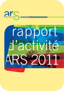Rapport d`activité ARS 2011 - Centre de documentation en